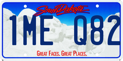 SD license plate 1MEQ82