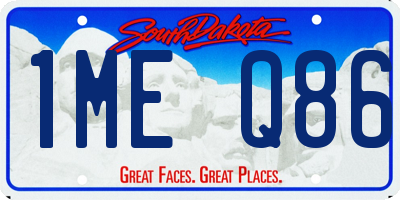 SD license plate 1MEQ86