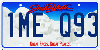 SD license plate 1MEQ93