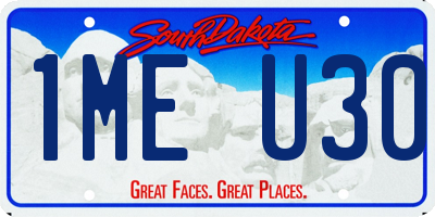 SD license plate 1MEU30