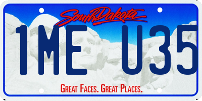 SD license plate 1MEU35