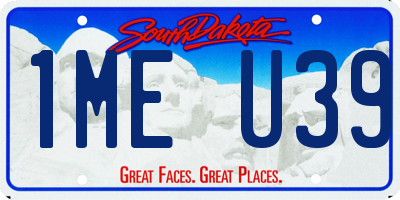 SD license plate 1MEU39