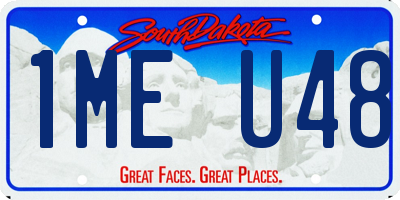 SD license plate 1MEU48