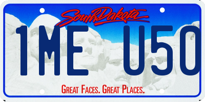 SD license plate 1MEU50