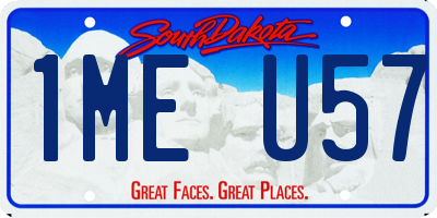 SD license plate 1MEU57