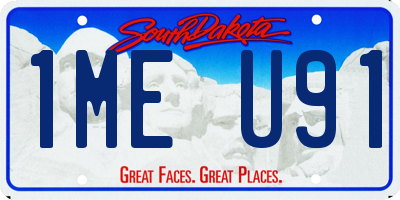 SD license plate 1MEU91