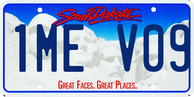 SD license plate 1MEV09