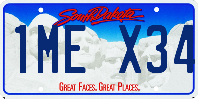 SD license plate 1MEX34
