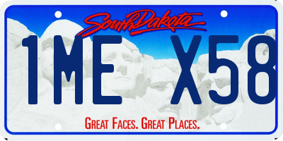 SD license plate 1MEX58