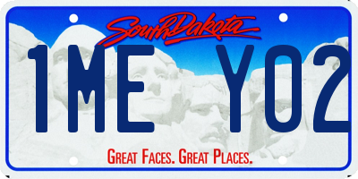 SD license plate 1MEY02
