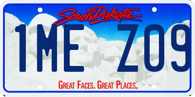 SD license plate 1MEZ09