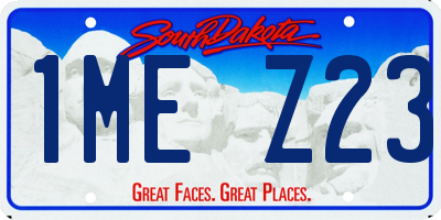 SD license plate 1MEZ23