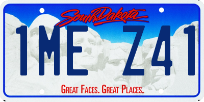 SD license plate 1MEZ41