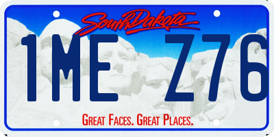 SD license plate 1MEZ76