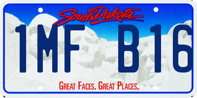 SD license plate 1MFB16