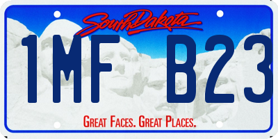SD license plate 1MFB23