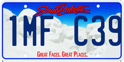 SD license plate 1MFC39