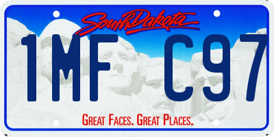 SD license plate 1MFC97