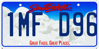 SD license plate 1MFD96