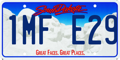 SD license plate 1MFE29