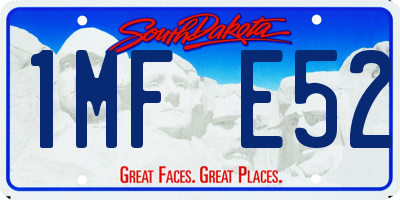 SD license plate 1MFE52