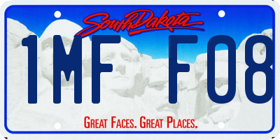SD license plate 1MFF08