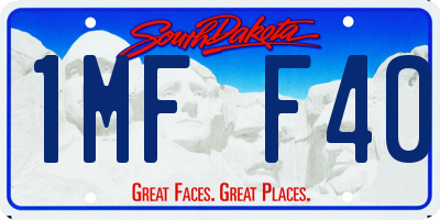 SD license plate 1MFF40