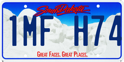 SD license plate 1MFH74