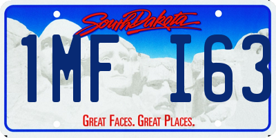 SD license plate 1MFI63