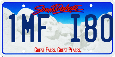 SD license plate 1MFI80