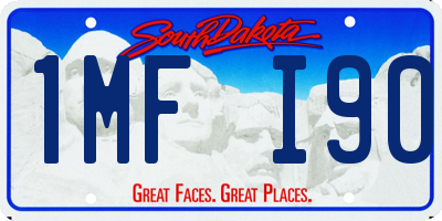 SD license plate 1MFI90