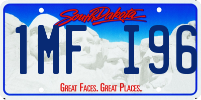 SD license plate 1MFI96