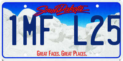 SD license plate 1MFL25