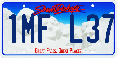 SD license plate 1MFL37
