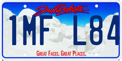 SD license plate 1MFL84