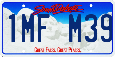 SD license plate 1MFM39
