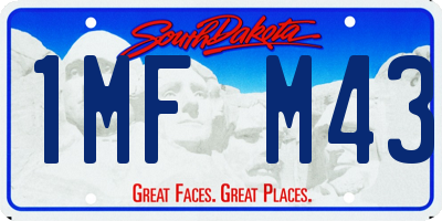 SD license plate 1MFM43