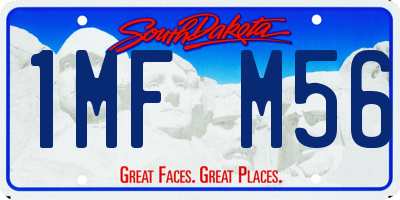 SD license plate 1MFM56