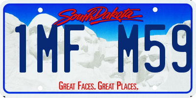 SD license plate 1MFM59