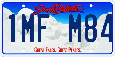 SD license plate 1MFM84