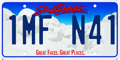 SD license plate 1MFN41