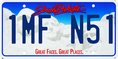 SD license plate 1MFN51