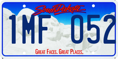 SD license plate 1MFO52