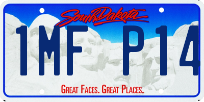 SD license plate 1MFP14