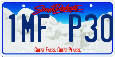 SD license plate 1MFP30