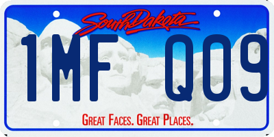 SD license plate 1MFQ09