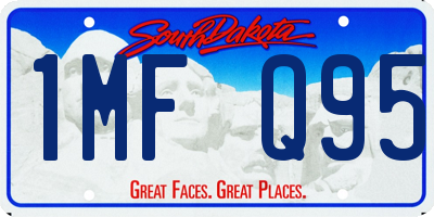SD license plate 1MFQ95
