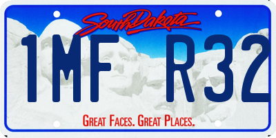 SD license plate 1MFR32