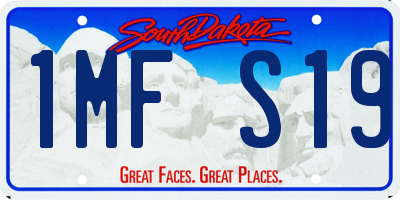 SD license plate 1MFS19