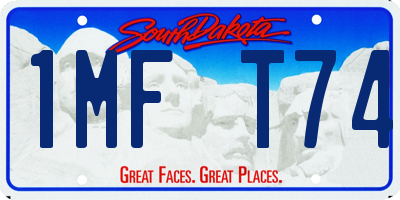 SD license plate 1MFT74
